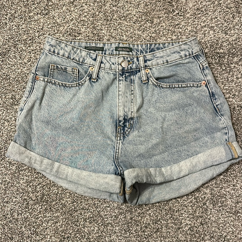 Wild Fable Size 10 Mom Jean Shorts with Folded Edge
